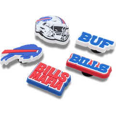 Crocs|NFL Buffalo Bills 5 Pack Jibbitz Shoe Charm