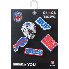 Crocs|NFL Buffalo Bills 5 Pack Jibbitz Shoe Charm