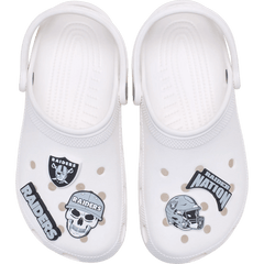 Crocs|NFL Las Vegas Raiders 5 Pack Jibbitz Shoe Charm