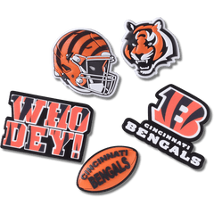 Crocs|NFL Cincinnati Bengals 5 Pack Jibbitz Shoe Charm