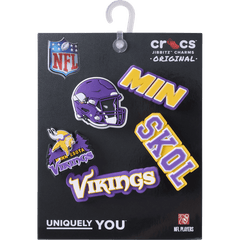 Crocs|NFL Minnesota Vikings 5 Pack Jibbitz Shoe Charm