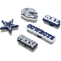 Crocs|NFL Dallas Cowboys 5 Pack Jibbitz Shoe Charm