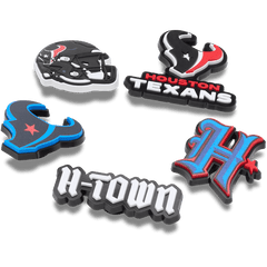 Crocs|NFL Houston Texans 5 Pack Jibbitz Shoe Charm
