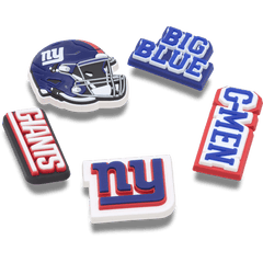 Crocs|NFL New York Giants 5 Pack Jibbitz Shoe Charm