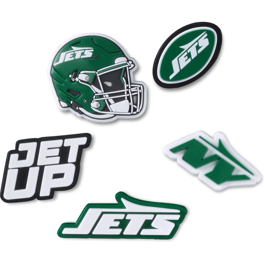 Crocs|NFL New York Jets 5 Pack Jibbitz Shoe Charm