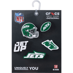Crocs|NFL New York Jets 5 Pack Jibbitz Shoe Charm