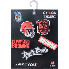 Crocs|NFL Cleveland Browns 5 Pack Jibbitz Shoe Charm