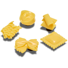 Crocs|Realistic Pasta 5 Pack Jibbitz™ charms