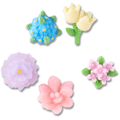 Crocs|Beaded Flowers 5 Pack Jibbitz™ charms