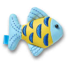 Crocs|Blue and Gold Sparkle Fish Jibbitz™ charms