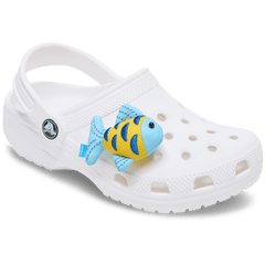 Crocs|Blue and Gold Sparkle Fish Jibbitz™ charms