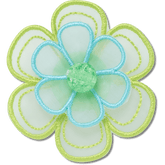Crocs|Green Mesh Flower Jibbitz™ charms