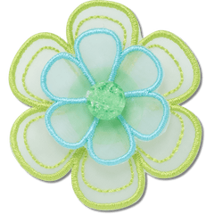 Crocs|Green Mesh Flower Jibbitz™ charms