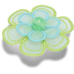 Crocs|Green Mesh Flower Jibbitz™ charms