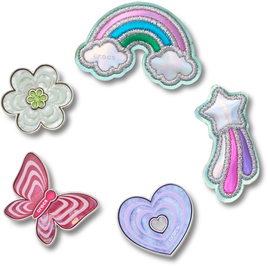 Crocs|Funky Girly Icons 5 Pack Jibbitz™ charms