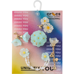 Crocs|Blue Dainty Floral 5 Pack Jibbitz™ charms