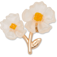 Crocs|White Floral Blossom Jibbitz™ charms