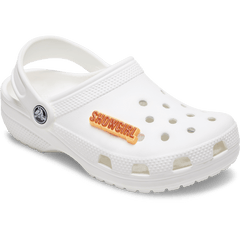Crocs|Orange Glitter Sign Jibbitz™ charms