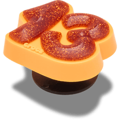 Crocs|Orange Sparkly Number 13 Jibbitz™ charms