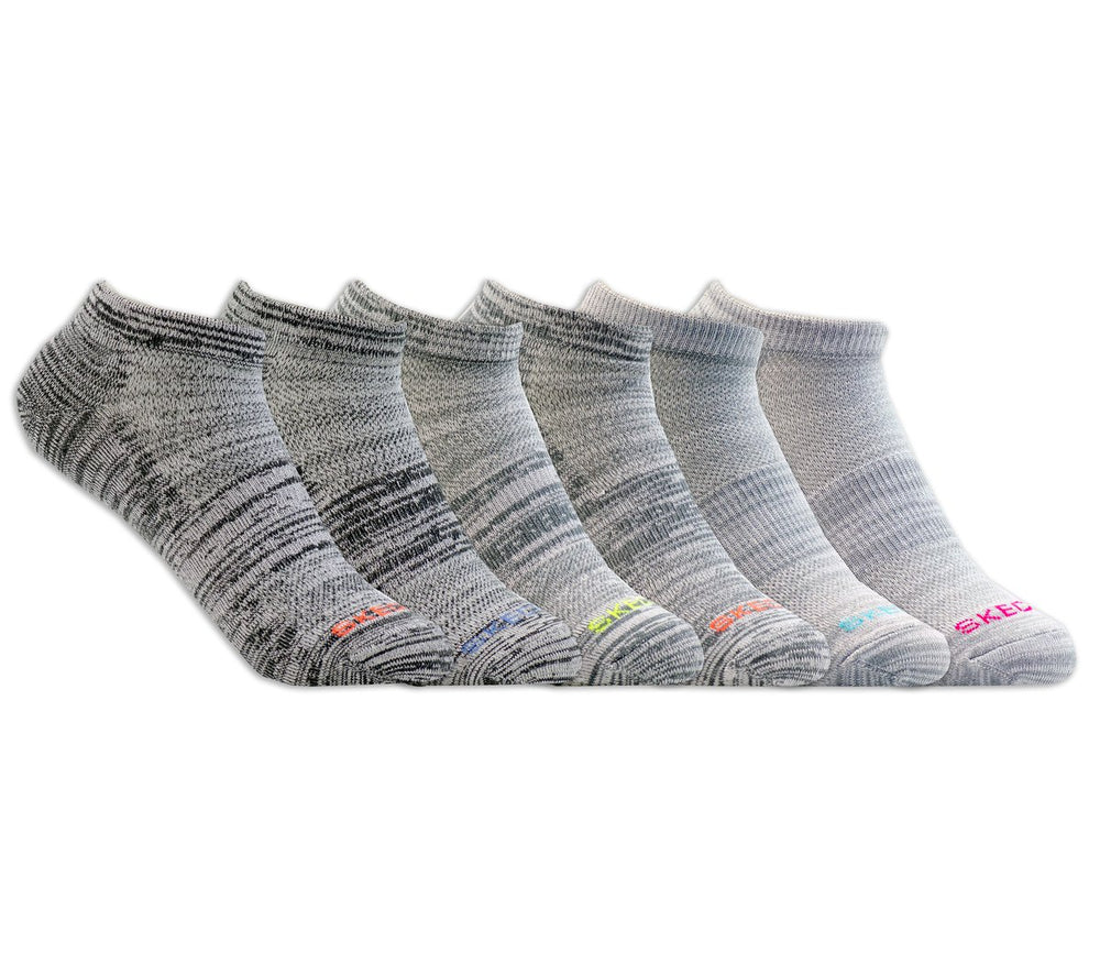 6 Pack Women's Low Cut Sport Stripe Socks | Skechers for sale
