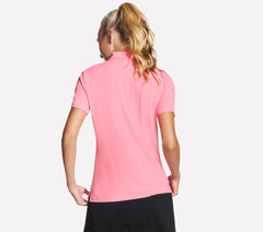 GO GOLF Short Sleeve Birdie Zip Front Polo | Skechers for sale
