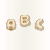 Crocs|Gold Bubble Letter A-Z Jibbitz™ charms