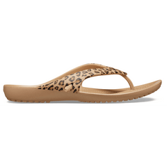Crocs|Women's Kadee II Leopard Flip
