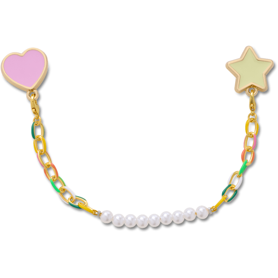 Crocs|Pearl and Rainbow Bag Chain
