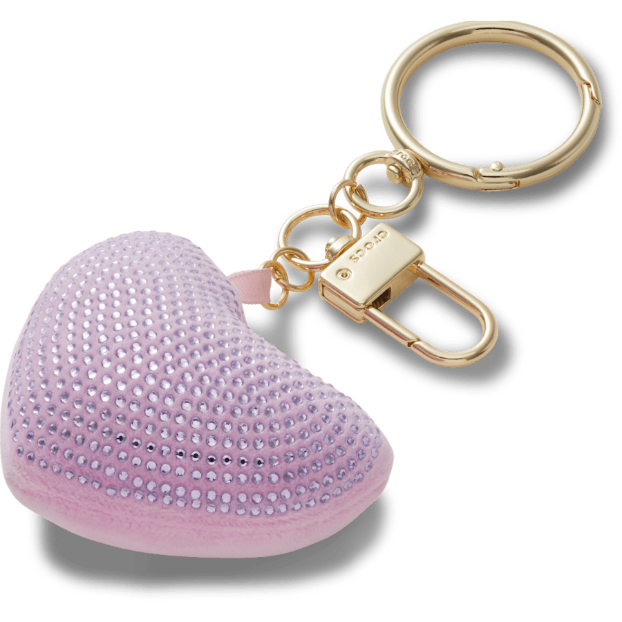 Crocs|Plush Gem Heart Bag Charm