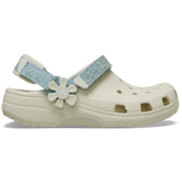 Crocs|Kids’ Classic Denim Flower Adjustable Backstrap Clog