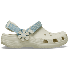 Crocs|Kids’ Classic Denim Flower Adjustable Backstrap Clog