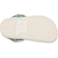 Crocs|Toddler Classic Denim Flower Adjustable Backstrap Clog