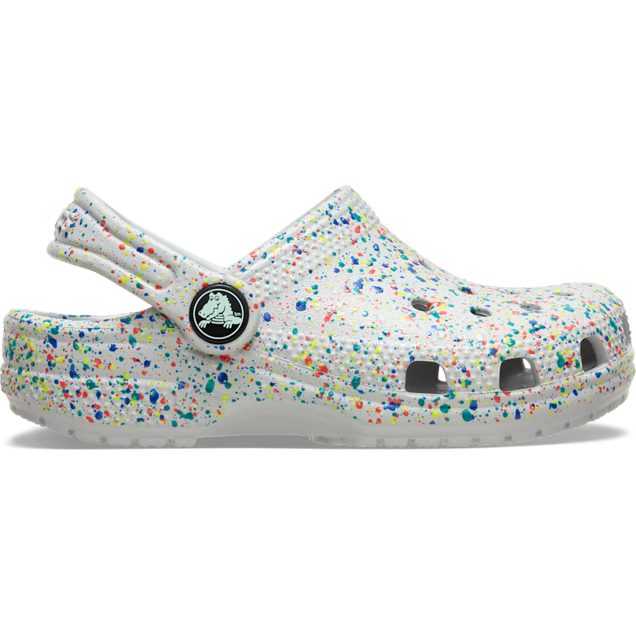 Crocs|Toddler Classic Glow Paint Splatter Clog