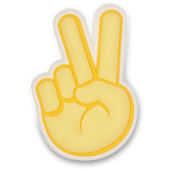 Crocs|Peace Hand Sign Jibbitz Shoe Charm