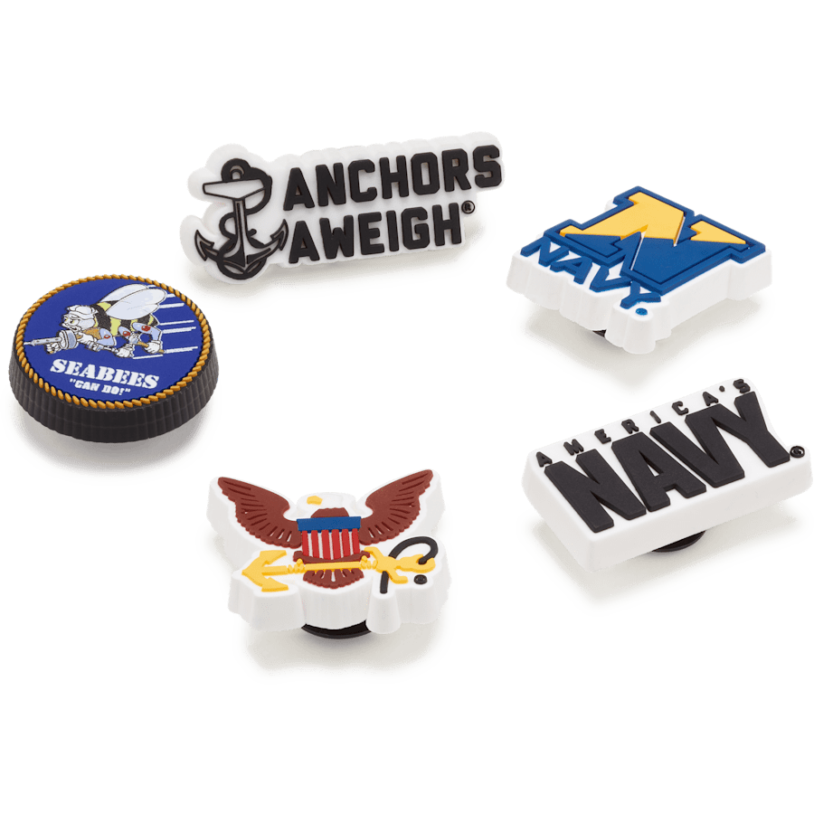 Crocs|Armed Forces US Navy 5Pck Jibbitz Shoe Charm