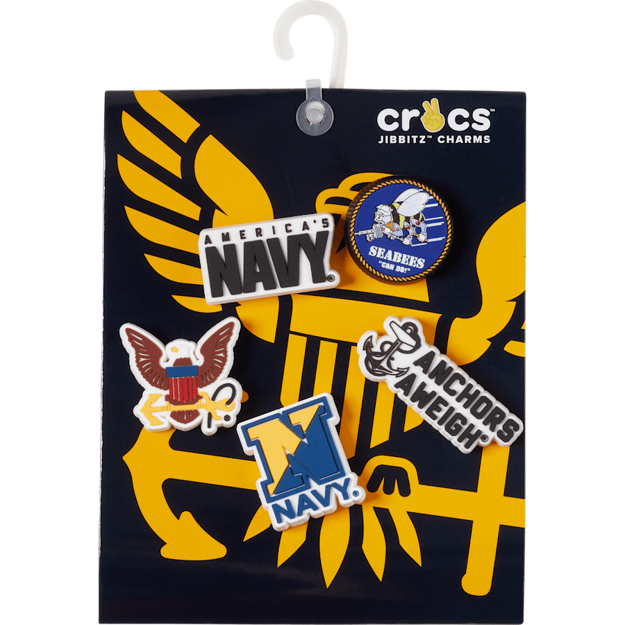 Crocs|Armed Forces US Navy 5Pck Jibbitz Shoe Charm
