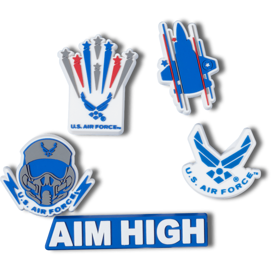 Crocs|Armed Forces US Air Force 5Pck Jibbitz Shoe Charm