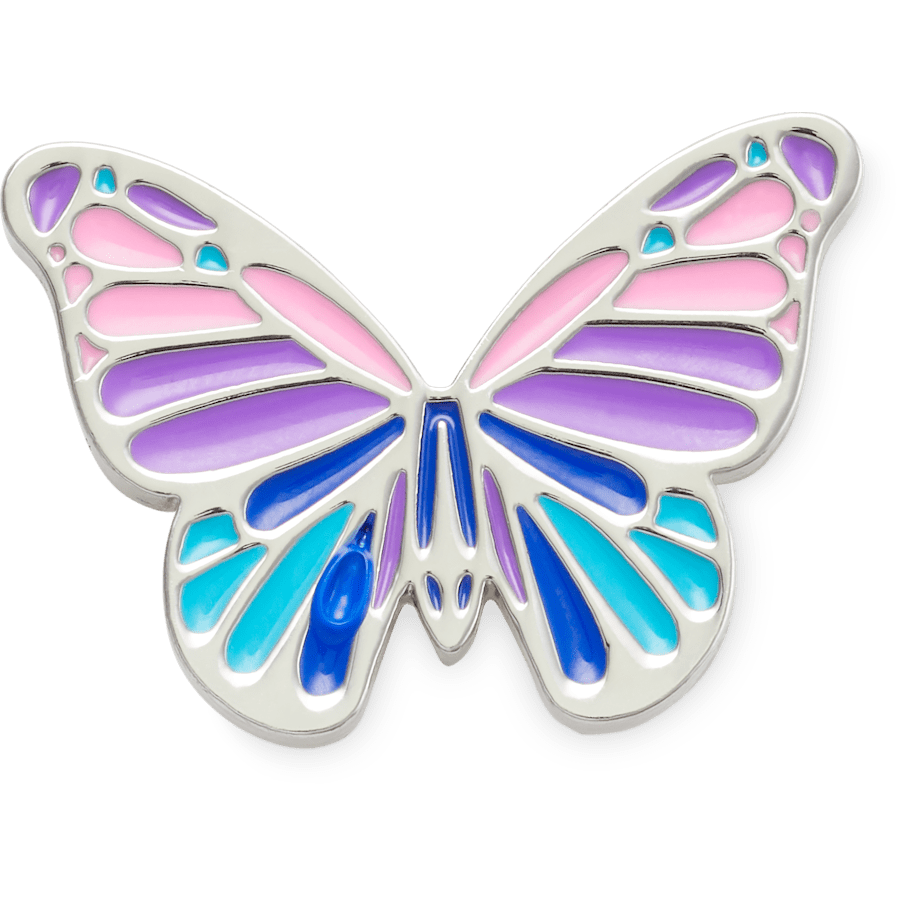 Crocs|Multi Purple Butterfly Jibbitz Shoe Charm