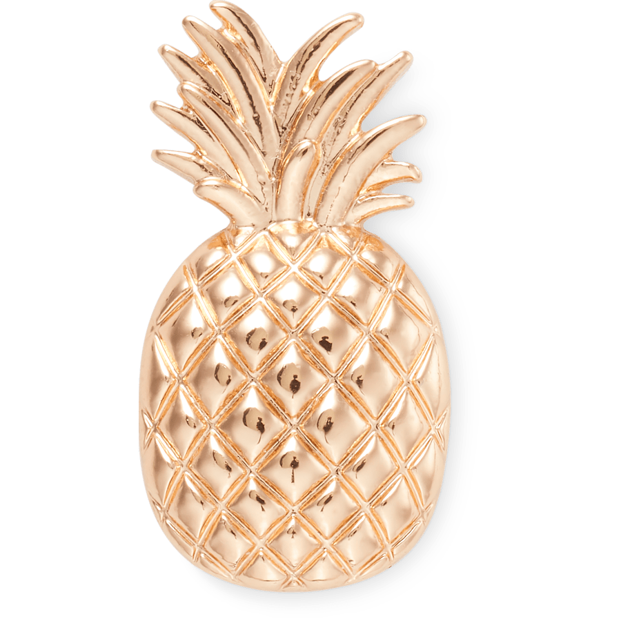 Crocs|Gold Pineapple Jibbitz Shoe Charm