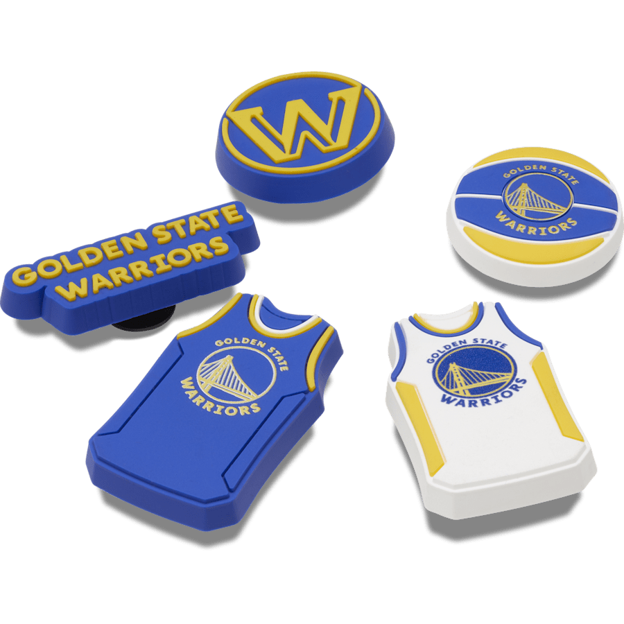 Crocs|NBA Golden State Warriors 5 Pack Jibbitz™ charms