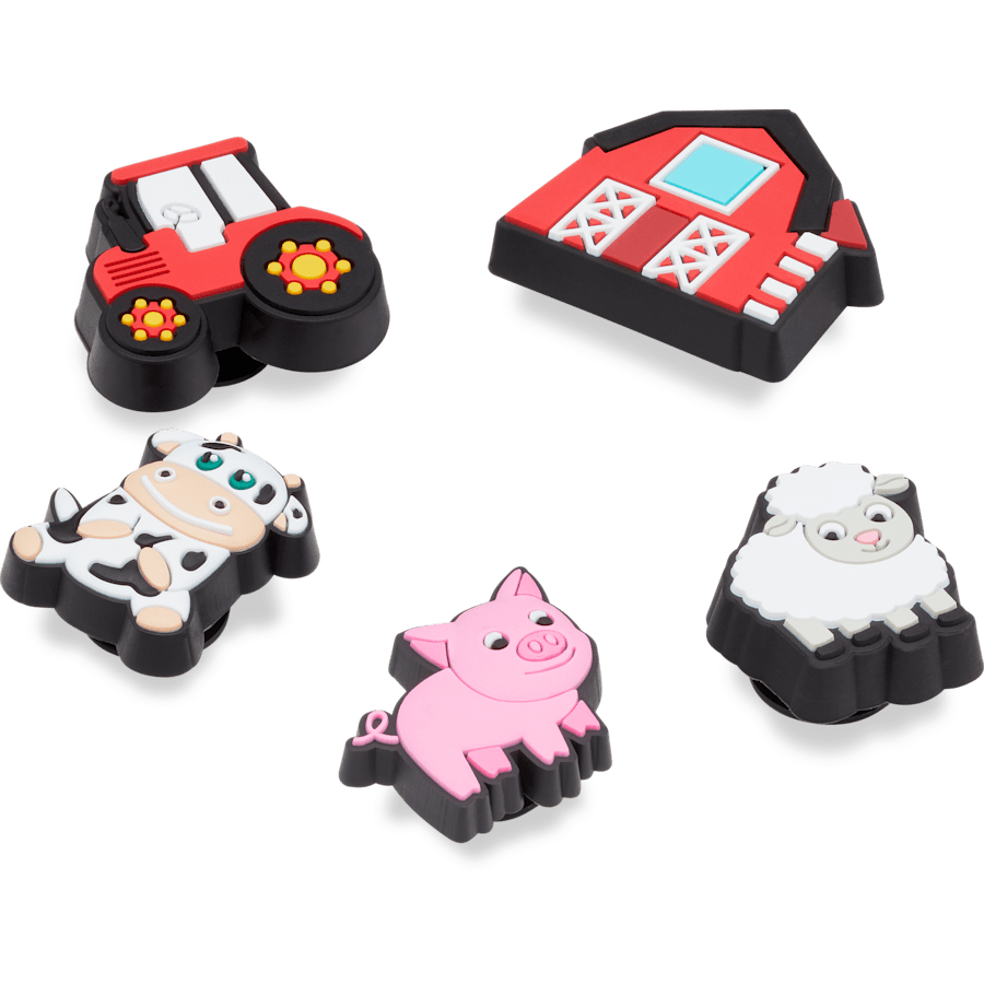Crocs|Cutesey Farm Animal 5 Pack Jibbitz Shoe Charm