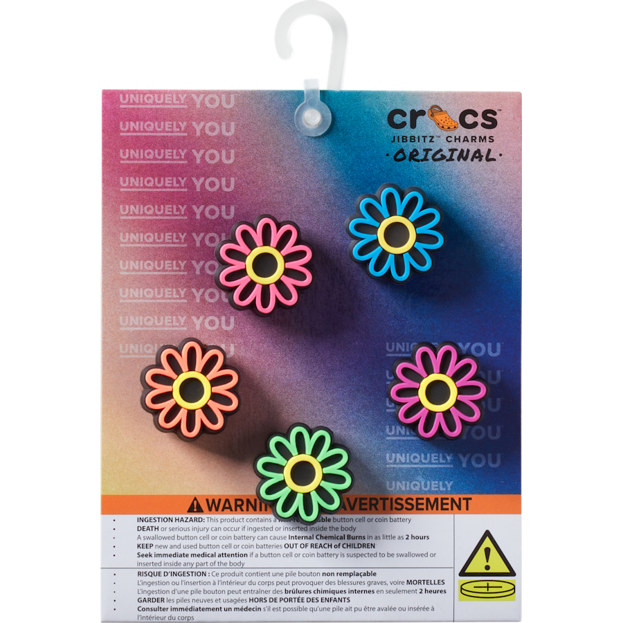Crocs|Lights Up Daisy 5 Pack Jibbitz Shoe Charm