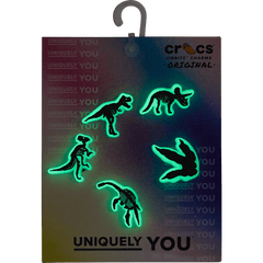 Crocs|Glow In The Dark Dino 5 Pack Jibbitz Shoe Charm