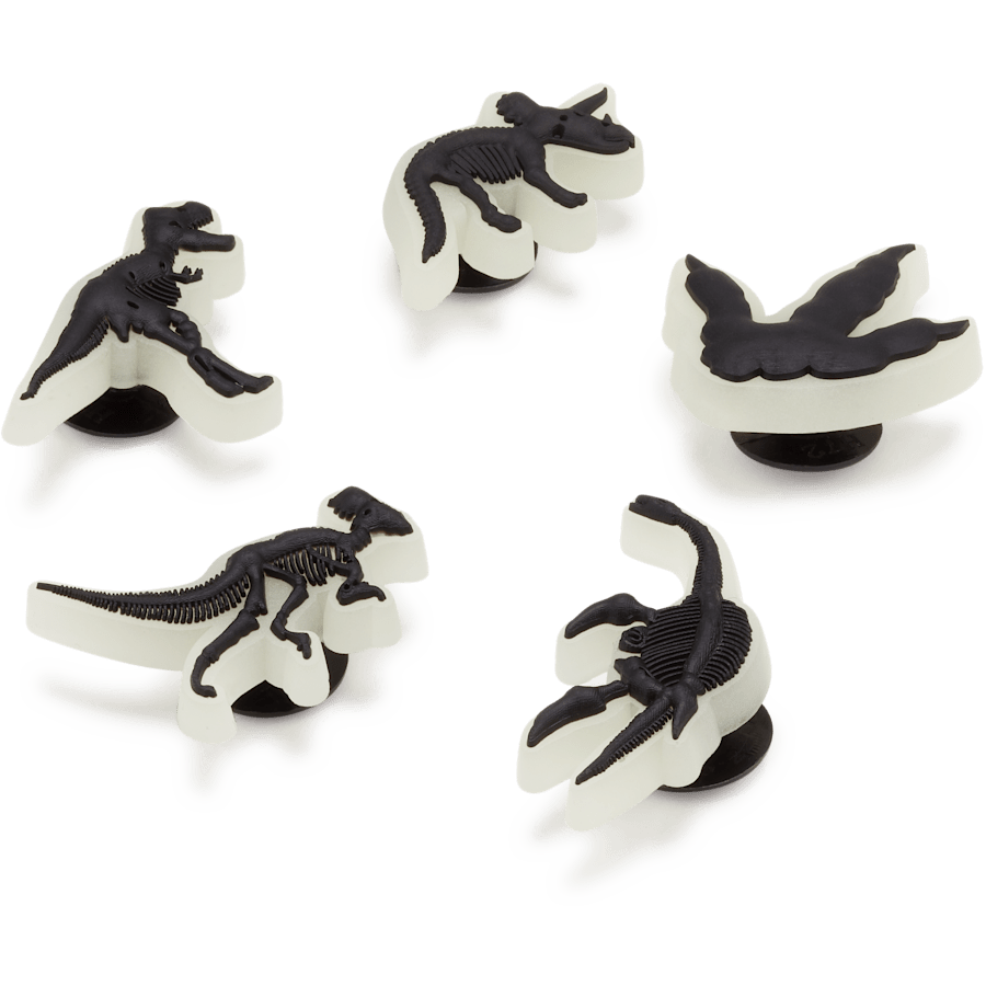 Crocs|Glow In The Dark Dino 5 Pack Jibbitz Shoe Charm