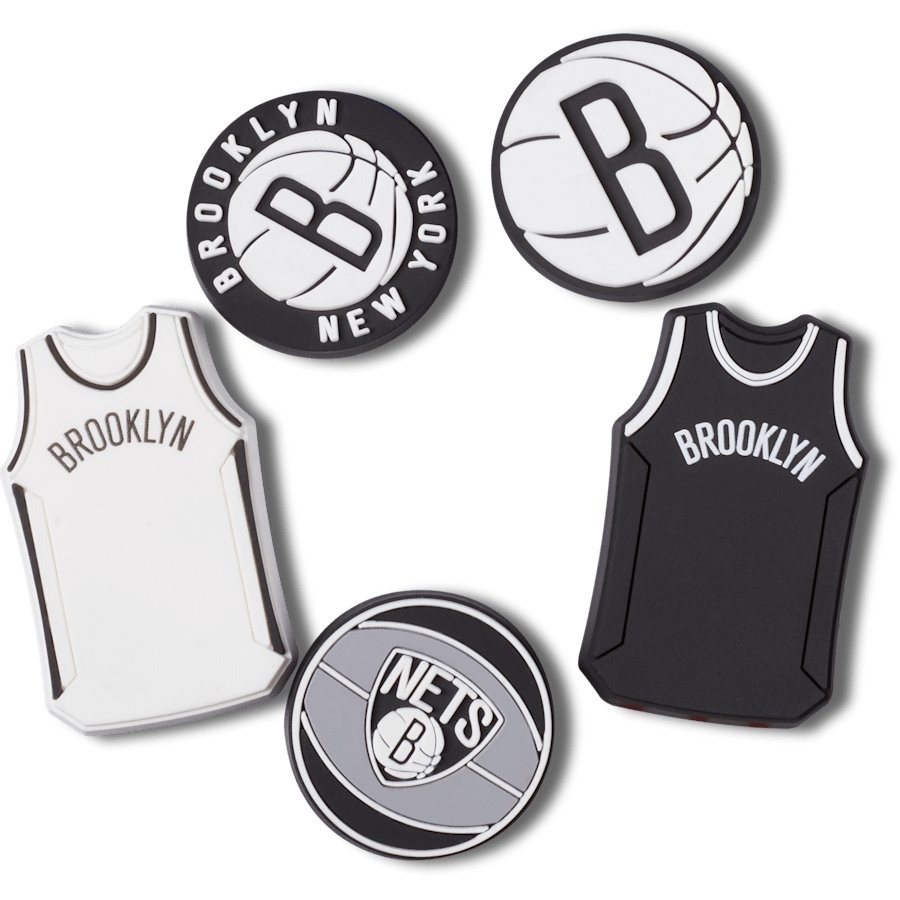 Crocs|NBA Brooklyn Nets 5 Pack Jibbitz™ charms