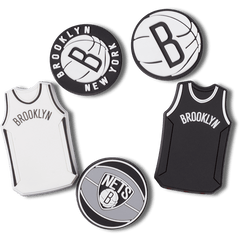 Crocs|NBA Brooklyn Nets 5 Pack Jibbitz™ charms
