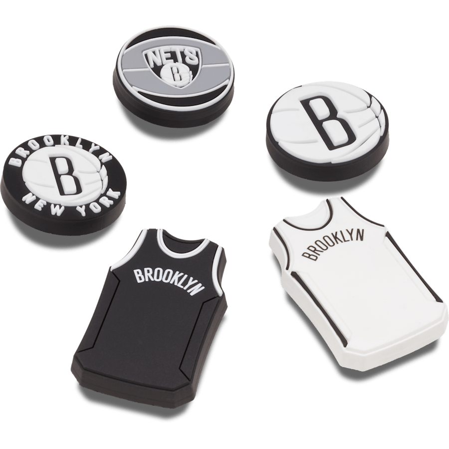 Crocs|NBA Brooklyn Nets 5 Pack Jibbitz™ charms