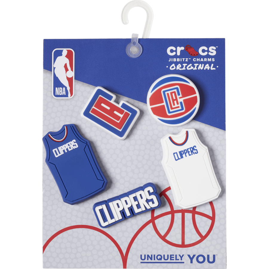 Crocs|NBA Los Angeles Clippers 5 Pack Jibbitz™ charms