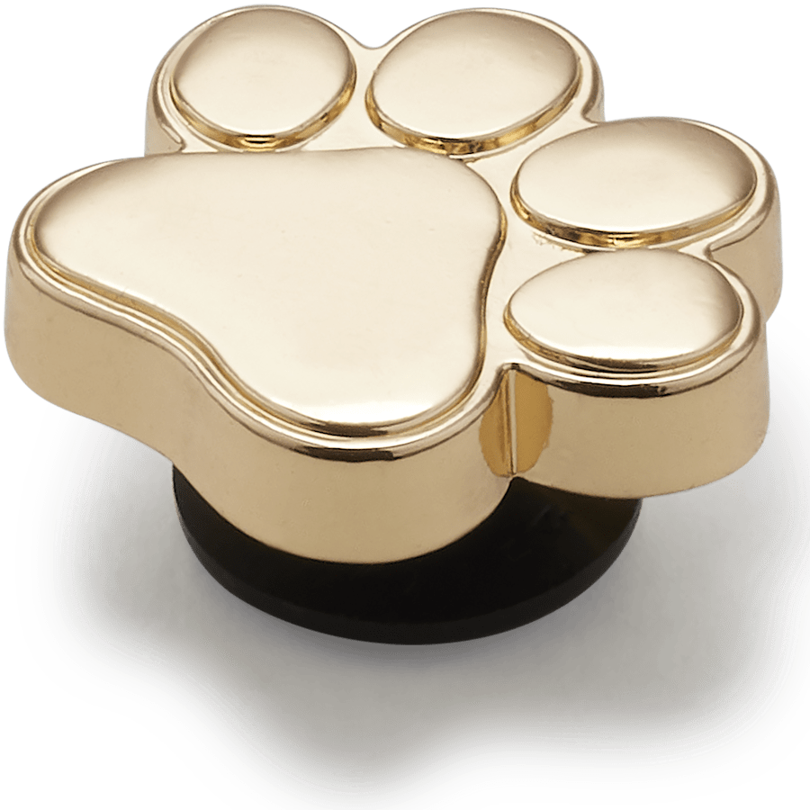 Crocs|Gold Dog Paw Jibbitz™ charms
