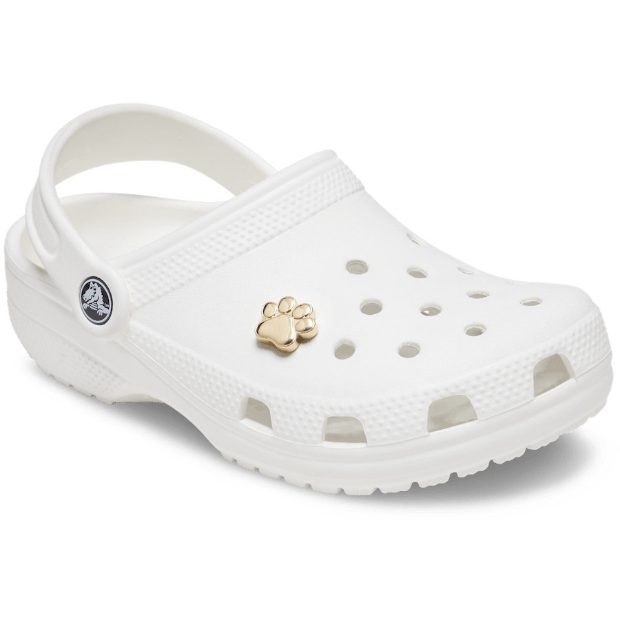 Crocs|Gold Dog Paw Jibbitz™ charms